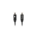 Lanberg - CA-CMCM-40CU-0010-BK cable USB USB 2.0 1 m USB C Negro