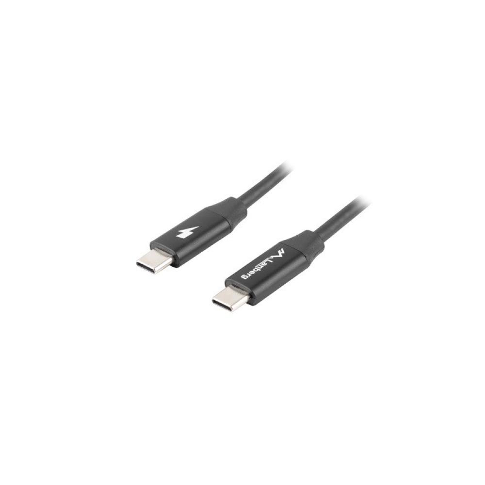 Lanberg - CA-CMCM-40CU-0010-BK cable USB USB 2.0 1 m USB C Negro
