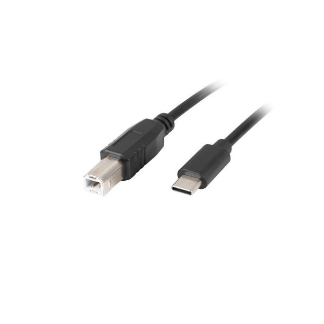 Lanberg - CA-USBA-13CC-0018-BK cable USB USB 2.0 1,8 m USB B USB C Negro