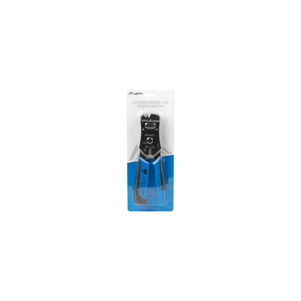 Lanberg - NT-0203 crimpadora Herramienta para prensar Negro, Azul