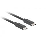 Lanberg - CA-CMCM-32CU-0010-BK cable USB 1 m USB 3.2 Gen 2 (3.1 Gen 2) USB C Negro