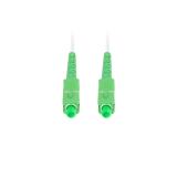 Lanberg - FO-SASA-SS21-0100-WH cable de fibra optica 10 m SC G.657.A2 Verde, Blanco