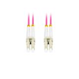 Lanberg - FO-LULU-MD41-0010-VT cable de fibra optica 1 m LC OM4 Violeta