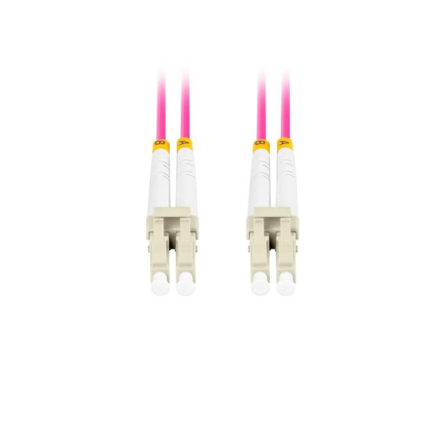 Lanberg - FO-LULU-MD41-0050-VT cable de fibra optica 5 m LC OM4 Violeta