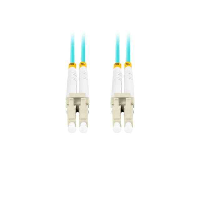 Lanberg - FO-LULU-MD31-0010-TQ cable de fibra optica 1 m LC OM3 Color aguamarina