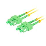 Lanberg - FO-SASA-SD11-0020-YE cable de fibra optica 2 m SC G.657.A1 Verde, Amarillo