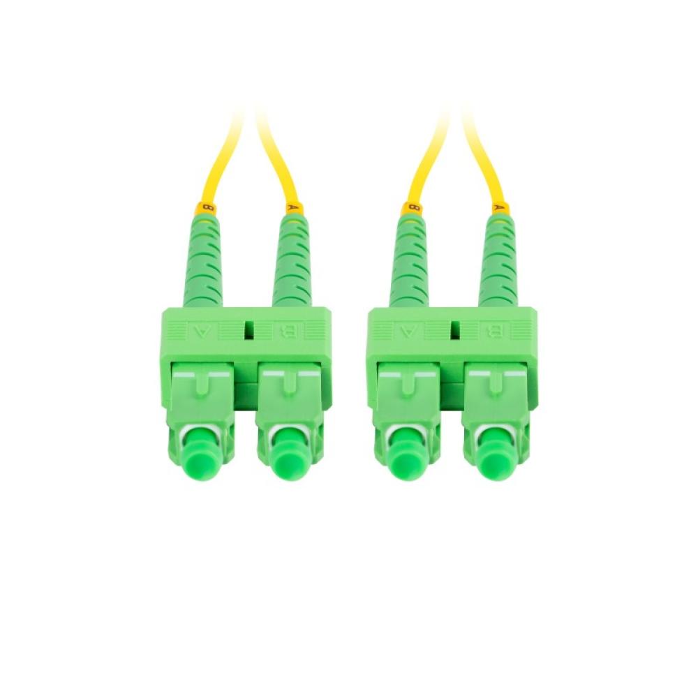 Lanberg - FO-SASA-SD11-0020-YE cable de fibra optica 2 m SC G.657.A1 Verde, Amarillo