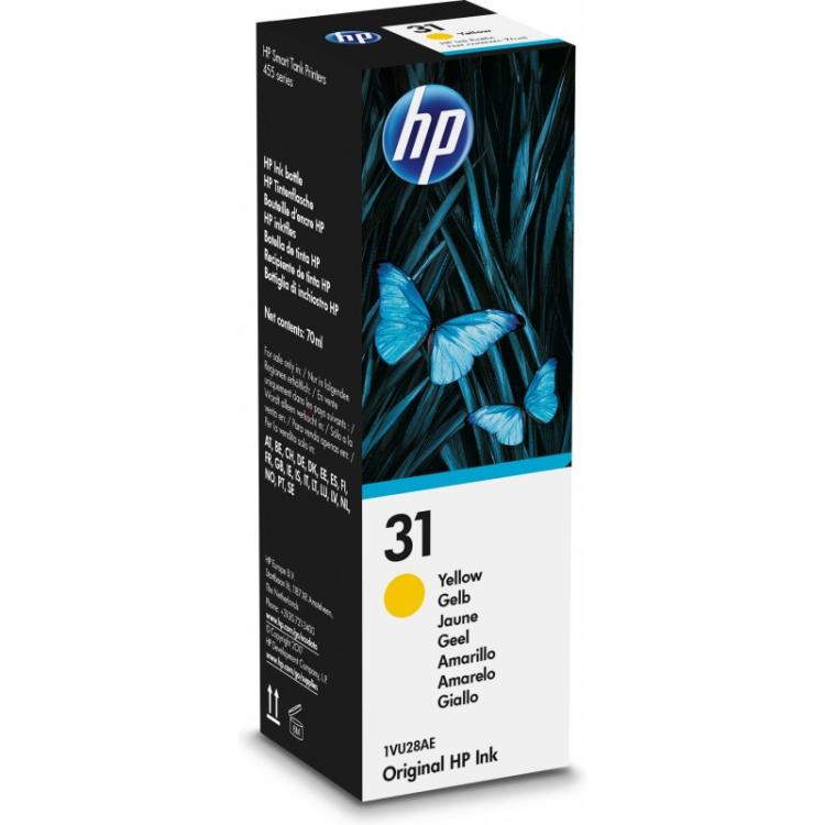 HP - Botella de tinta Original 31 amarilla 70 ml
