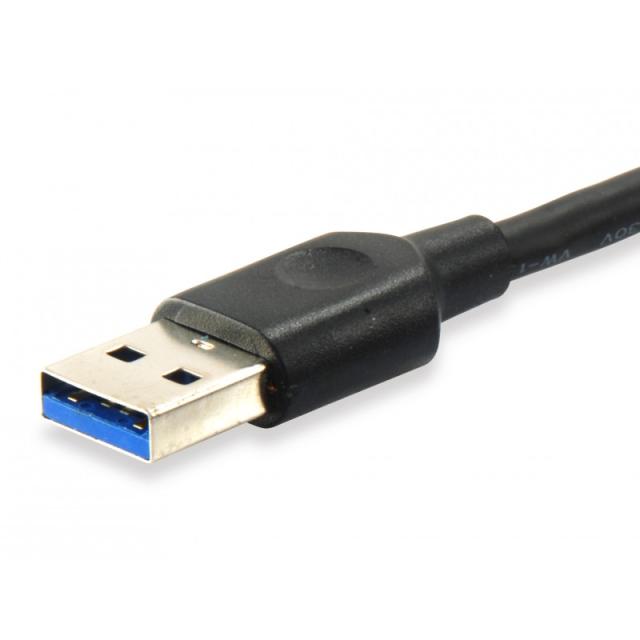 Equip - 128345 Cable USB 3.2 Gen 1 C a A, M/M, 0,5 m, 5 Gbps, negro