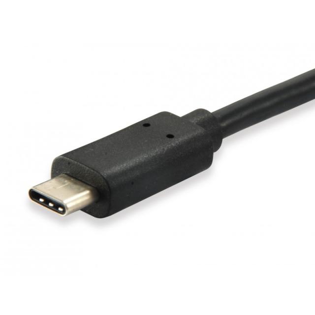 Equip - 128345 Cable USB 3.2 Gen 1 C a A, M/M, 0,5 m, 5 Gbps, negro