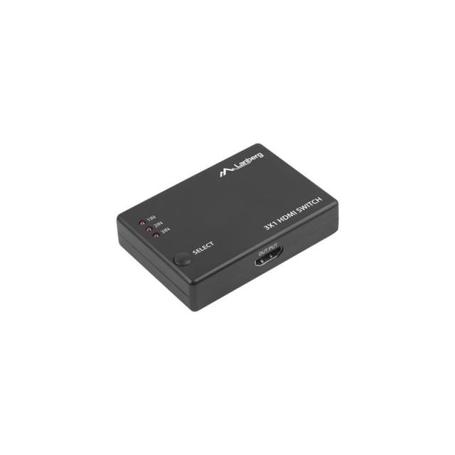 Lanberg - SWV-HDMI-0003 interruptor de video