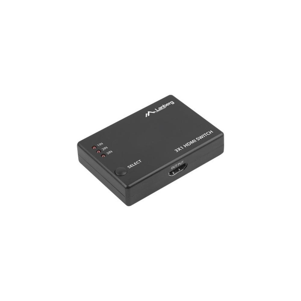 Lanberg - SWV-HDMI-0003 interruptor de video