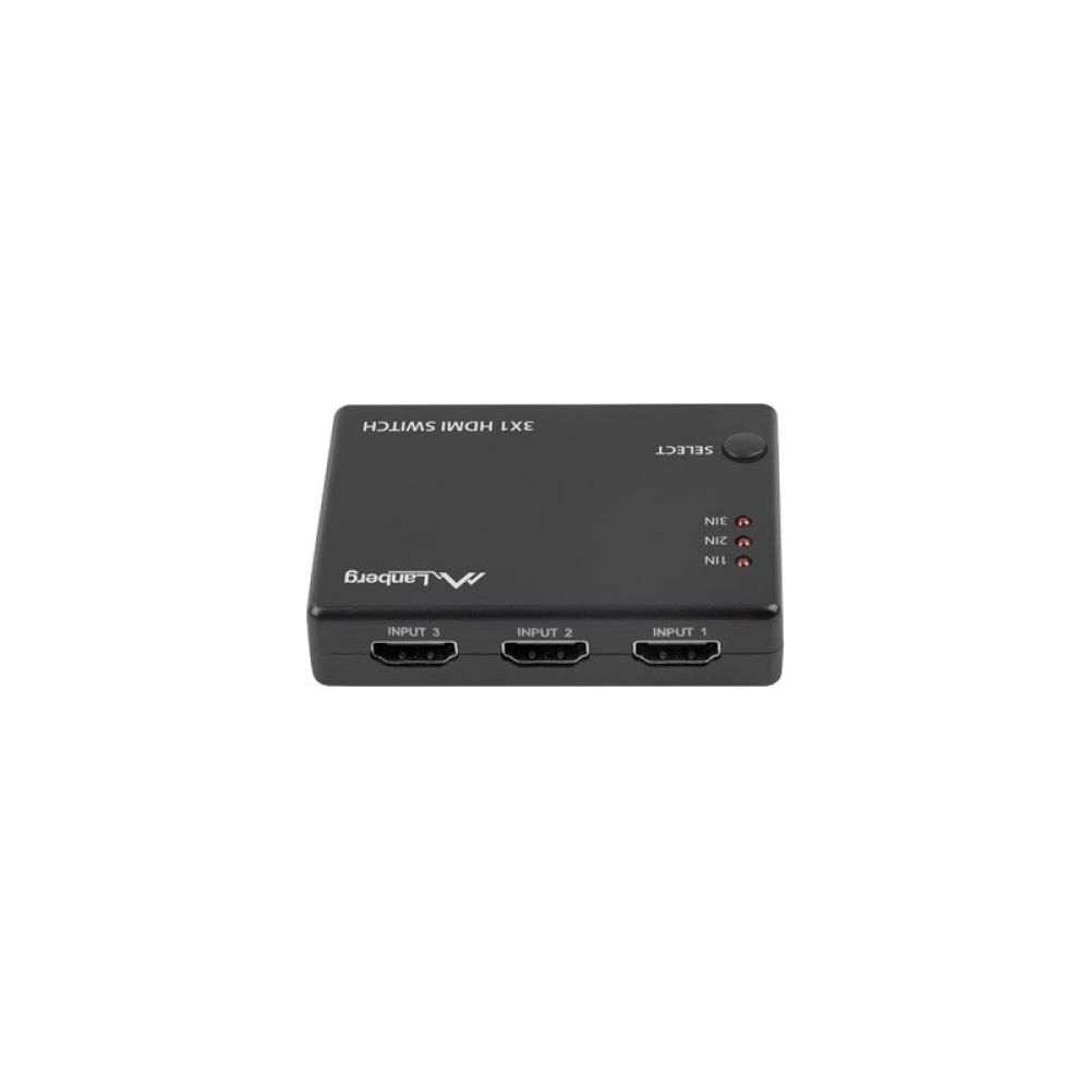Lanberg - SWV-HDMI-0003 interruptor de video