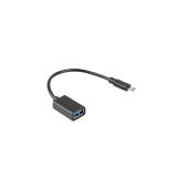 Lanberg - AD-OTG-UM-01 cable USB USB 2.0 0,15 m Micro-USB A USB A Negro