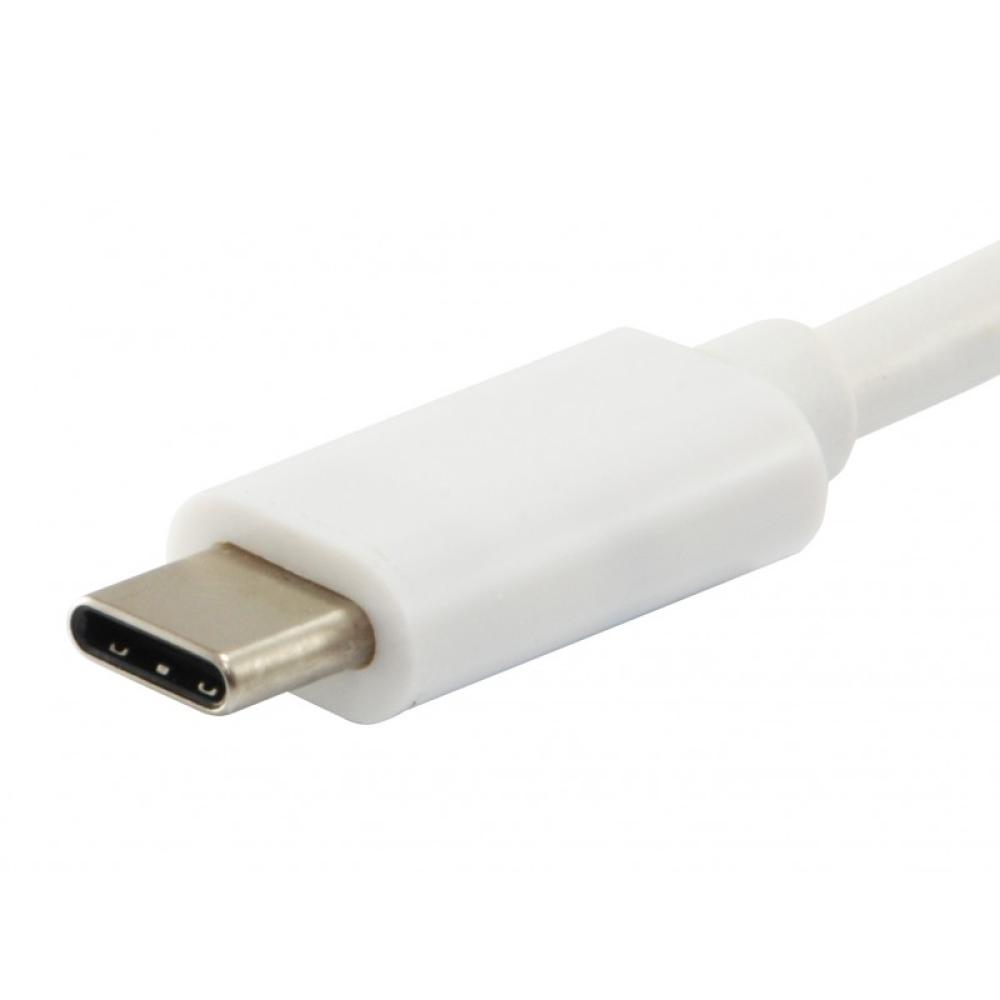 Equip - 128351 Cable USB 3.2 Gen 2 C a C, M/M, 1,0m, PD 60W , 4K/60Hz, 5Gbps, Blanco