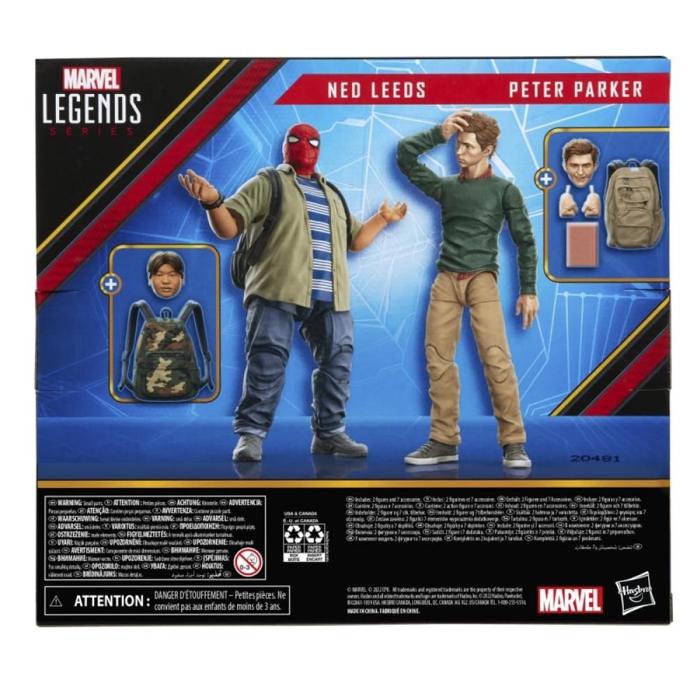 Hasbro - Marvel Legends Series Spider-Man 60th Anniversary Peter Parker & Ned Leeds