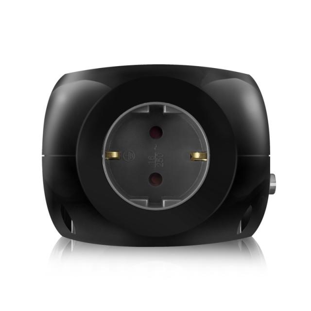 Ewent - EW3938 adaptador e inversor de corriente Interior Negro