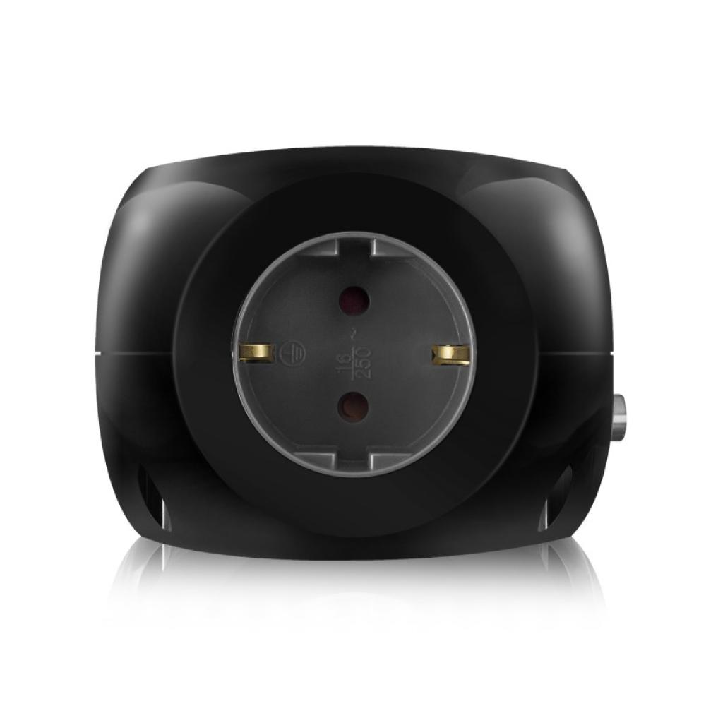 Ewent - EW3938 adaptador e inversor de corriente Interior Negro