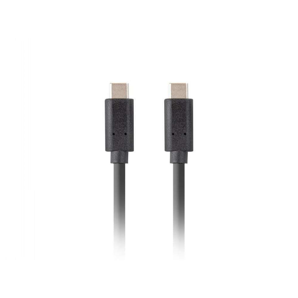 Lanberg - CA-CMCM-32CU-0018-BK cable USB 1,8 m USB 3.2 Gen 2 (3.1 Gen 2) USB C Negro