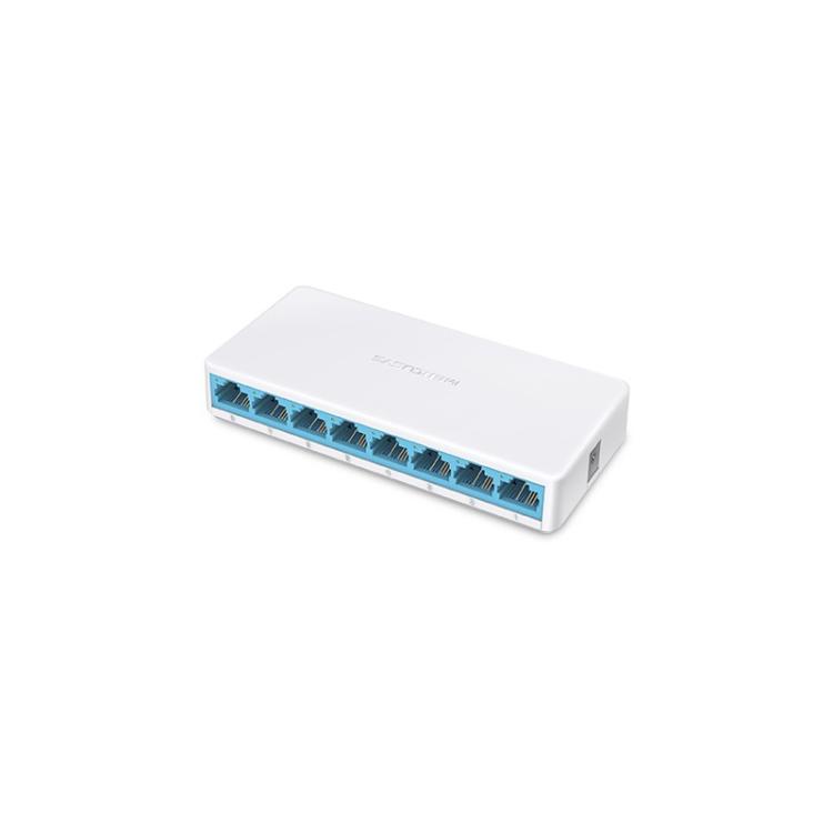 Mercusys - MS108 switch No administrado Fast Ethernet (10/100) Blanco