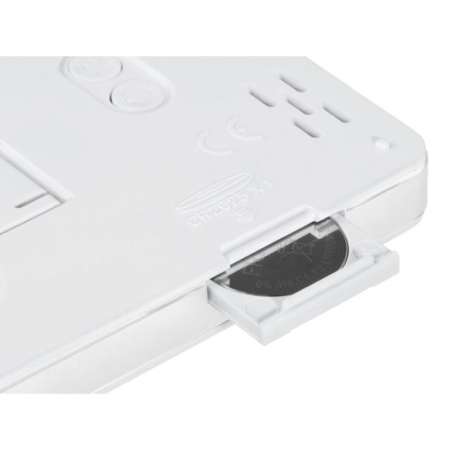 Hama - Termómetro e Higrómetro Digital (Control de humedad y temperatura de interiores, Almacenamiento de datos), Color Blanco