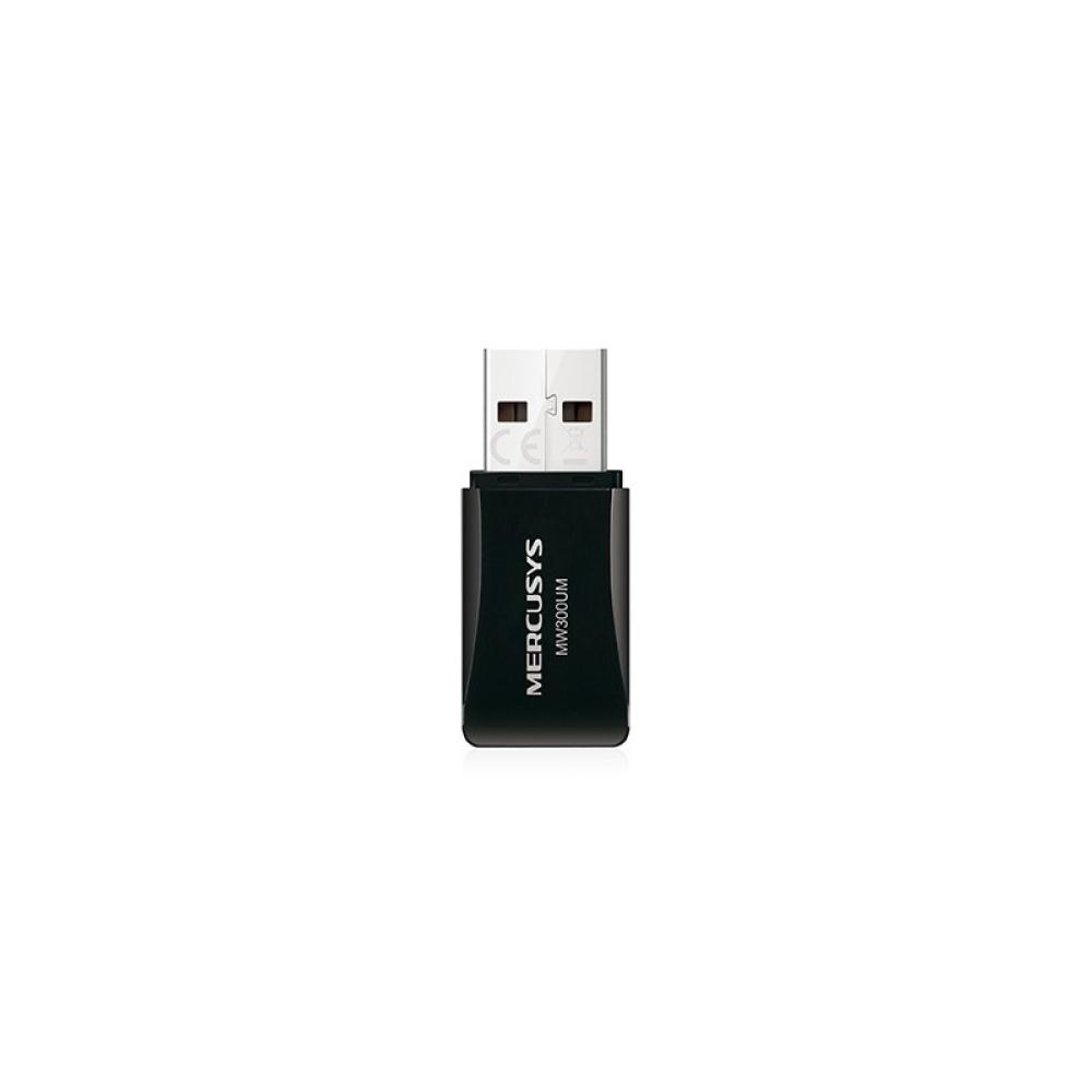 Mercusys - MW300UM adaptador y tarjeta de red USB 300 Mbit/s