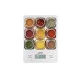 Laica - KS1040 báscula de cocina Multicolor, Blanco Encimera Rectángulo Báscula electrónica de cocina
