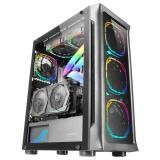 Mars Gaming - MC-NEO, Torre Gaming XXL E-ATX, Ventana Lateral y Frontal Cristal Templado, 4X Ventiladores ARGB 120mm + V - MCNEO
