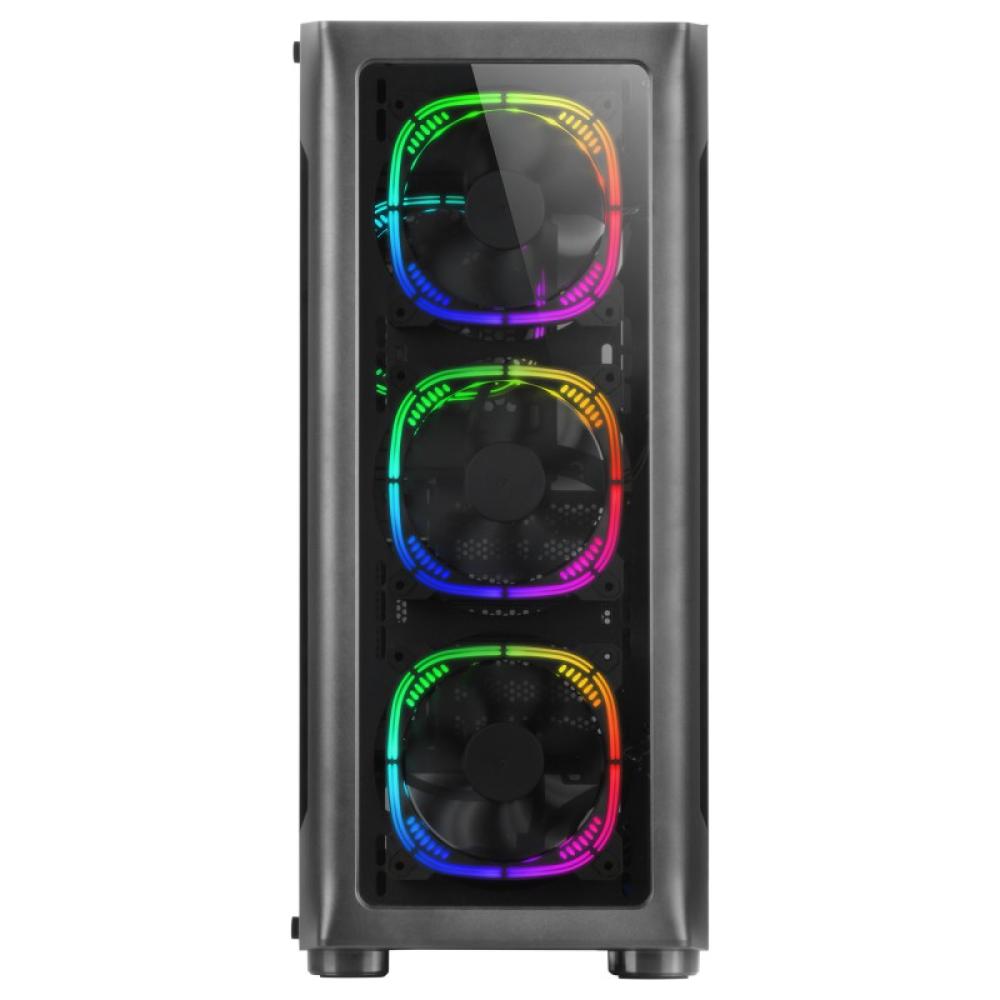 Mars Gaming - MC-NEO, Torre Gaming XXL E-ATX, Ventana Lateral y Frontal Cristal Templado, 4X Ventiladores ARGB 120mm + V - MCNEO