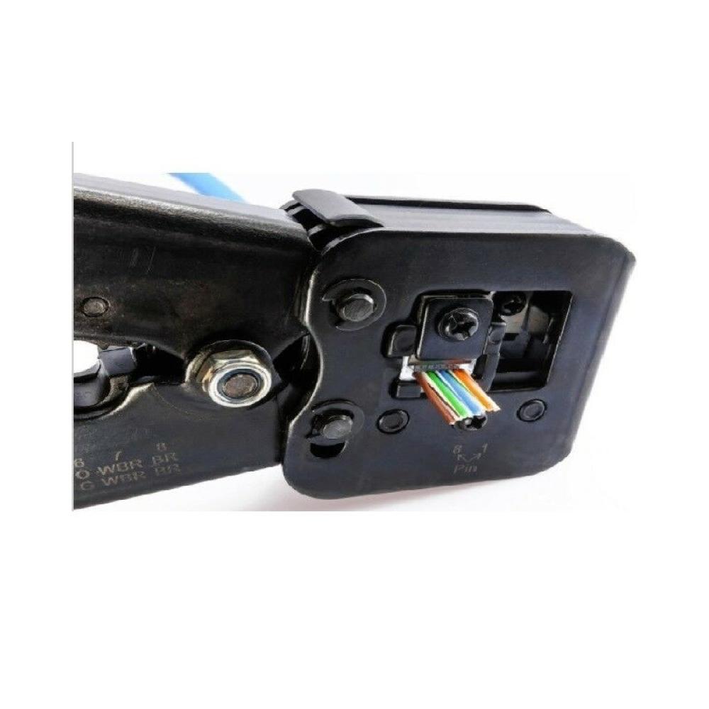 Lanberg - NT-0204 crimpadora Herramienta para prensar Negro, Azul