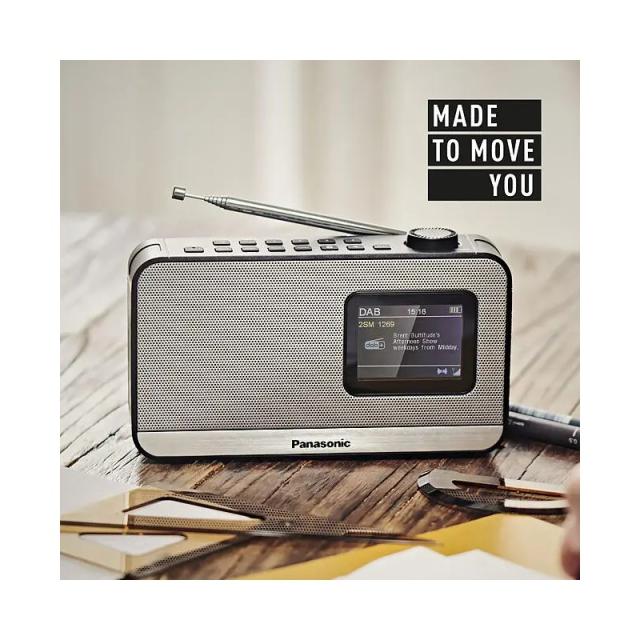 Panasonic - RF-D15 Portátil Digital Negro, Plata