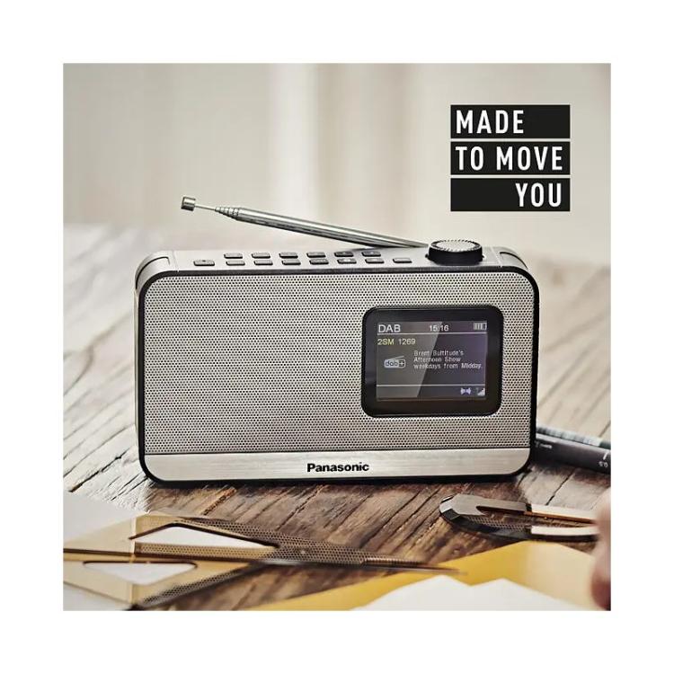 Panasonic - RF-D15 Portátil Digital Negro, Plata