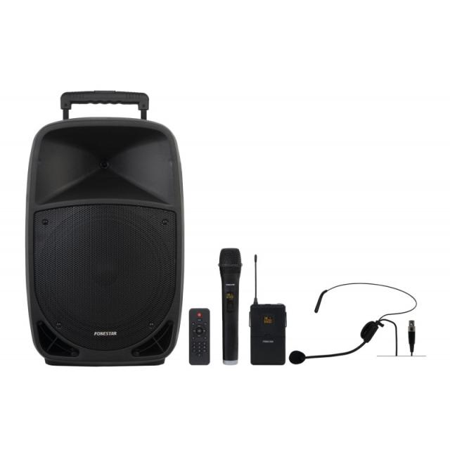 Fonestar - MALIBU-312 altavoz Negro Inalámbrico y alámbrico 250 W