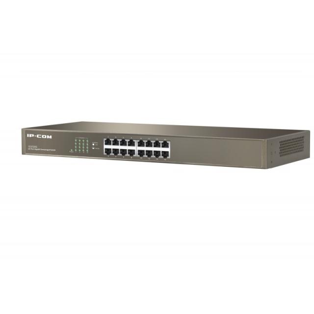 IP-COM Networks - G1016G switch No administrado L2 Gigabit Ethernet (10/100/1000) 1U Bronce