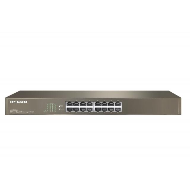IP-COM Networks - G1016G switch No administrado L2 Gigabit Ethernet (10/100/1000) 1U Bronce