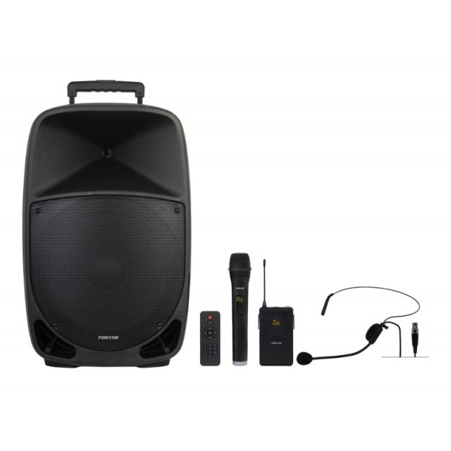 Fonestar - MALIBU-315 altavoz Negro Inalámbrico y alámbrico 250 W