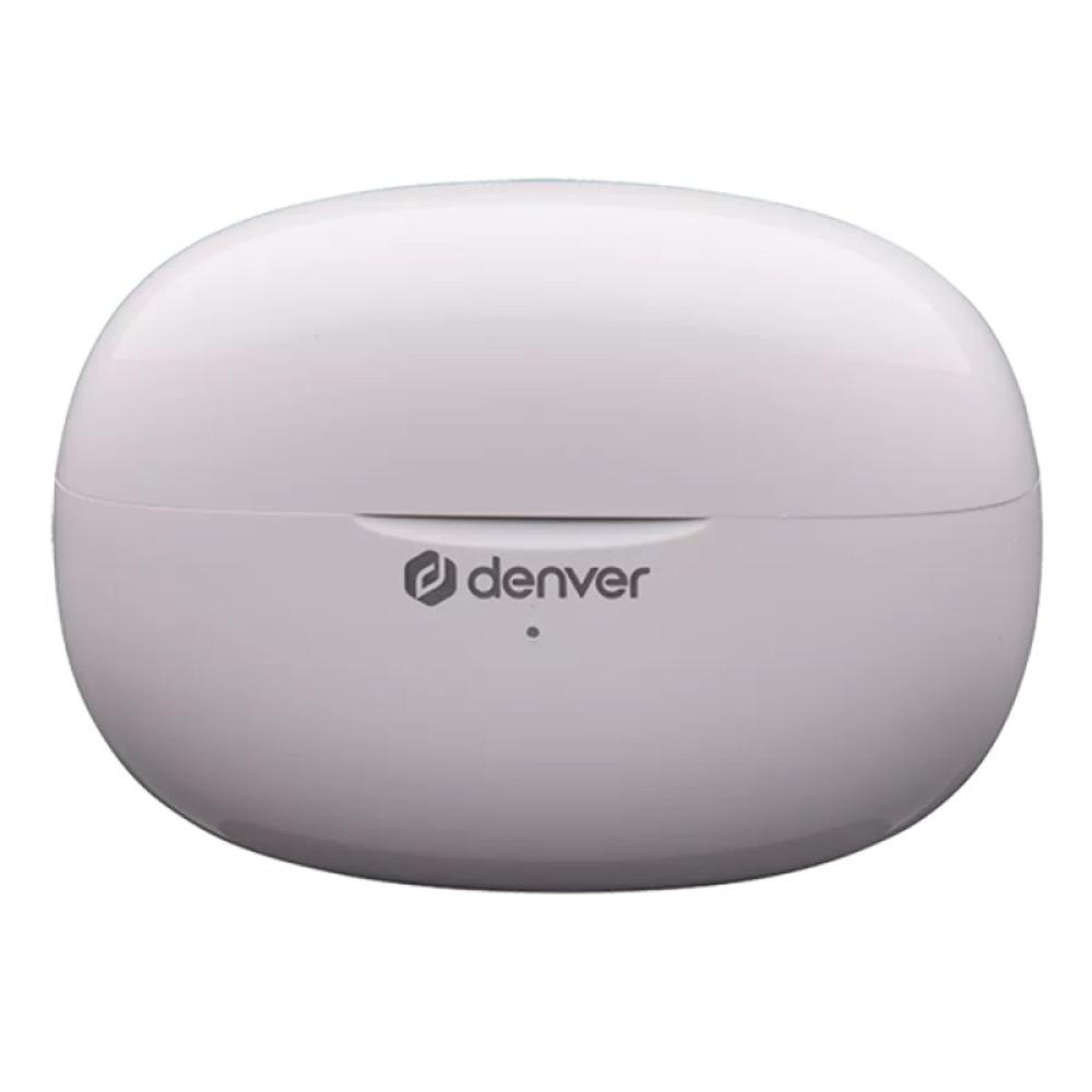 Denver - TWE-49ENC auricular y casco Auriculares True Wireless Stereo (TWS) Dentro de oído Llamadas/Música Bluetooth Blanco