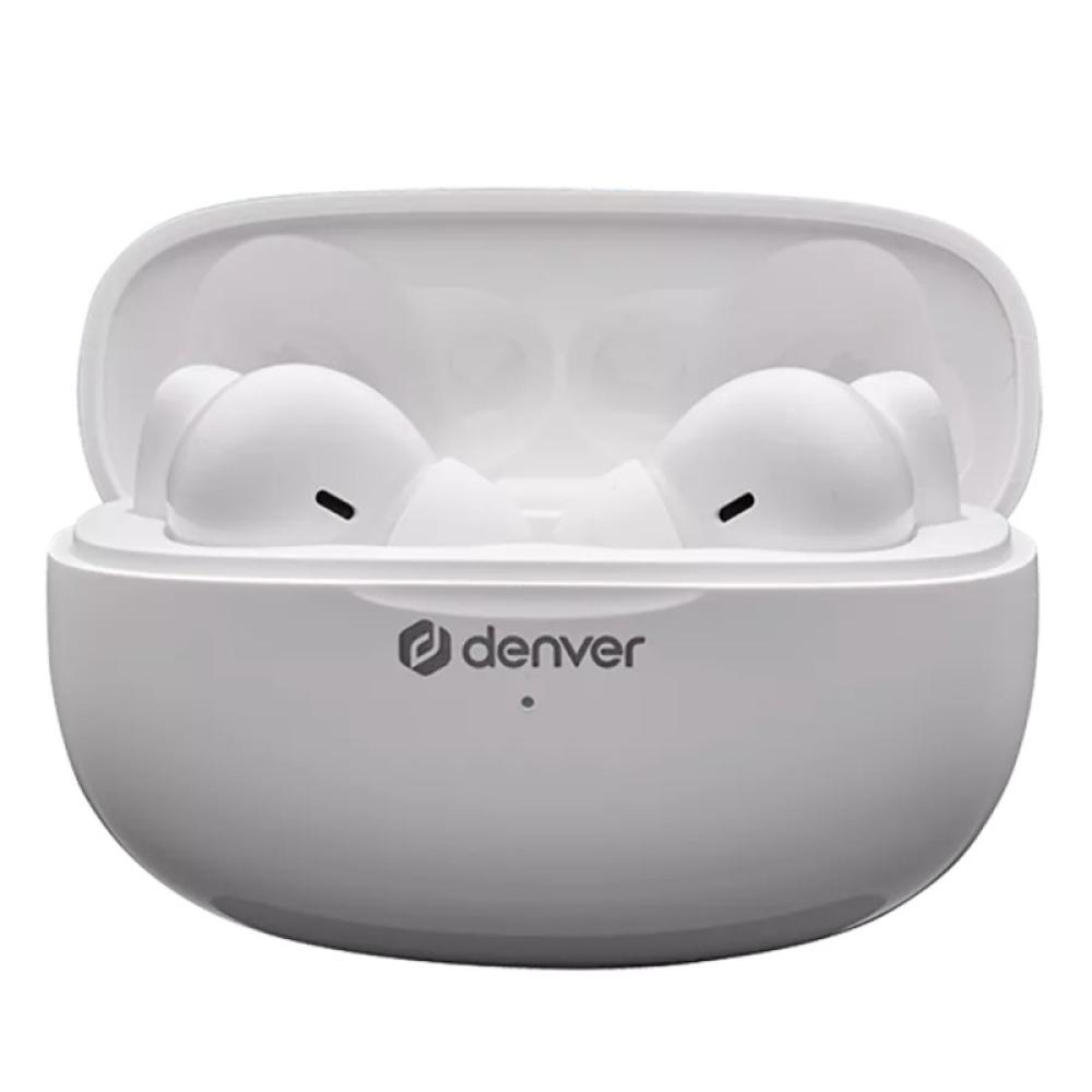 Denver - TWE-49ENC auricular y casco Auriculares True Wireless Stereo (TWS) Dentro de oído Llamadas/Música Bluetooth Blanco