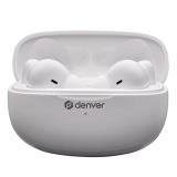 Denver - TWE-49ENC auricular y casco Auriculares True Wireless Stereo (TWS) Dentro de oído Llamadas/Música Bluetooth Blanco