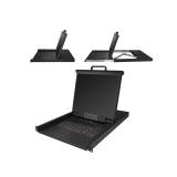 StarTech.com - Consola KVM de 8 puertos para Montaje en Rack - Teclado QWERTY - con Cables de 1,8m - Conmutador KVM con Monitor