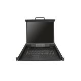 StarTech.com - Consola KVM de 8 puertos para Montaje en Rack - Teclado QWERTY - con Cables de 1,8m - Conmutador KVM con Monitor
