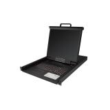StarTech.com - Consola KVM de 8 puertos para Montaje en Rack - Teclado QWERTY - con Cables de 1,8m - Conmutador KVM con Monitor