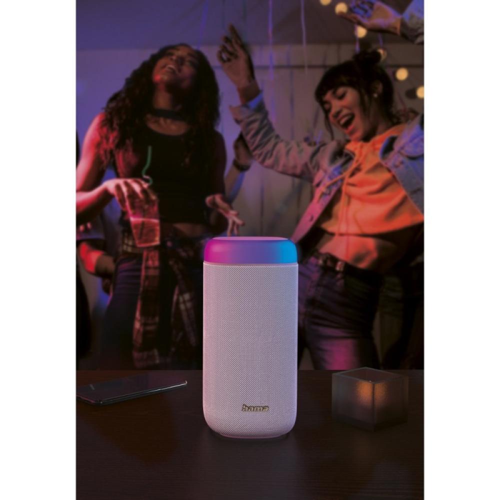 Hama - Shine 2.0 Altavoz portátil estéreo Blanco 30 W