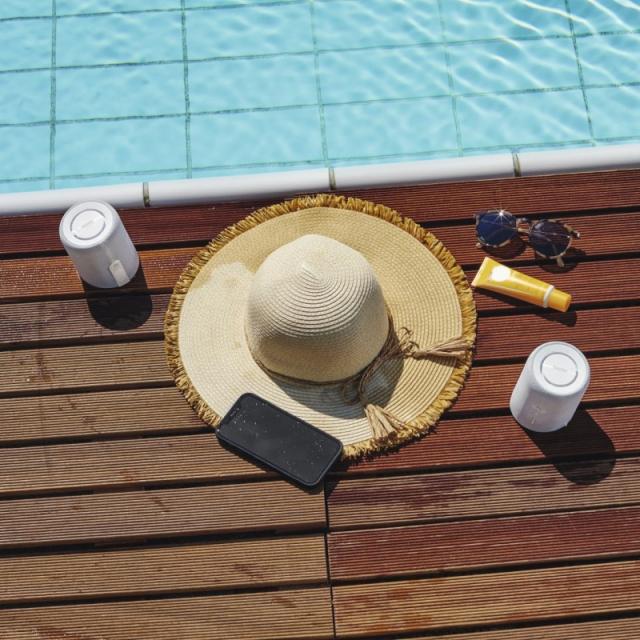 Hama - Twin 3.0 Altavoz portátil estéreo Blanco 30 W