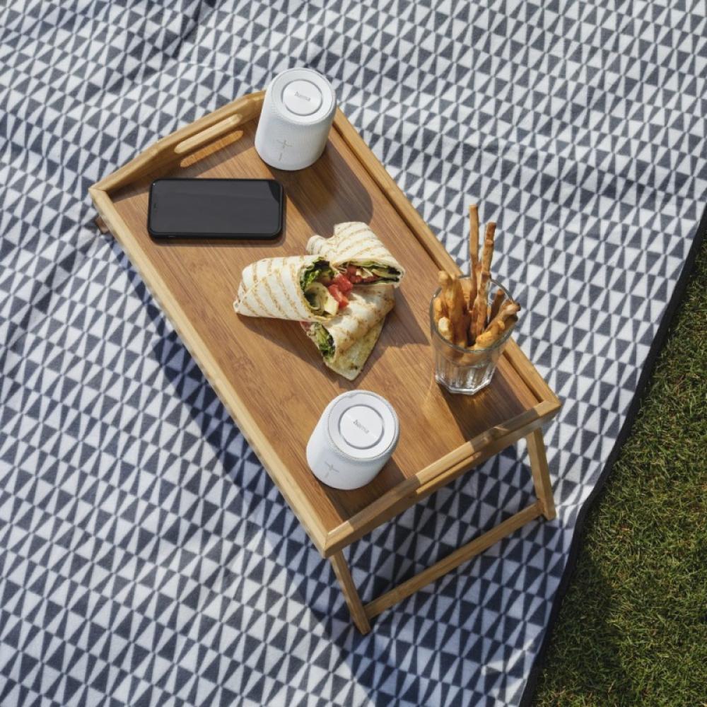 Hama - Twin 3.0 Altavoz portátil estéreo Blanco 30 W