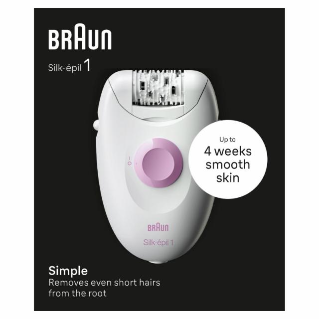 Braun - Silk-épil 1 1-000 20 pinzas Rosa, Blanco