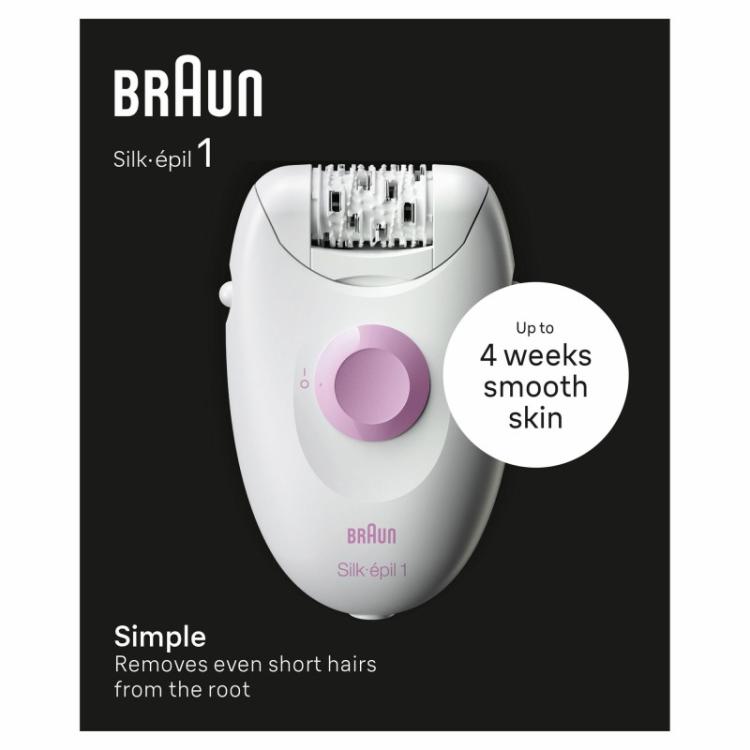 Braun - Silk-épil 1 1-000 20 pinzas Rosa, Blanco