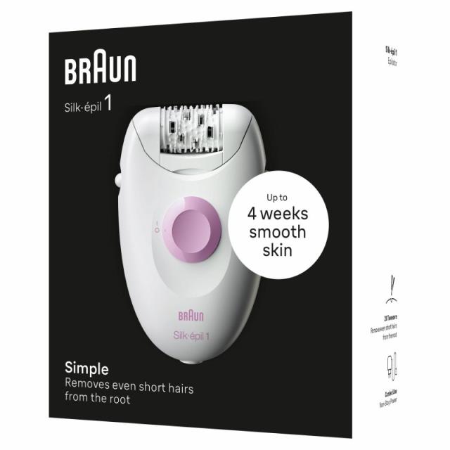 Braun - Silk-épil 1 1-000 20 pinzas Rosa, Blanco