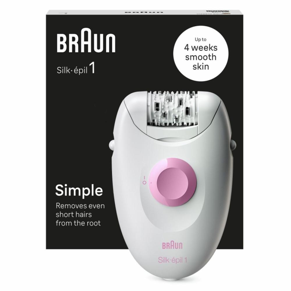 Braun - Silk-épil 1 1-000 20 pinzas Rosa, Blanco