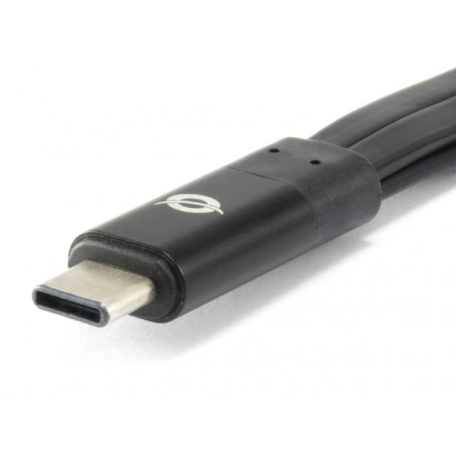 Conceptronic - HUBBIES01B hub de interfaz USB 3.2 Gen 2 (3.1 Gen 2) Type-C 5000 Mbit/s Negro